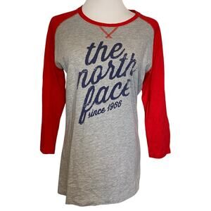 The north face top baseball sleeves size women's medium